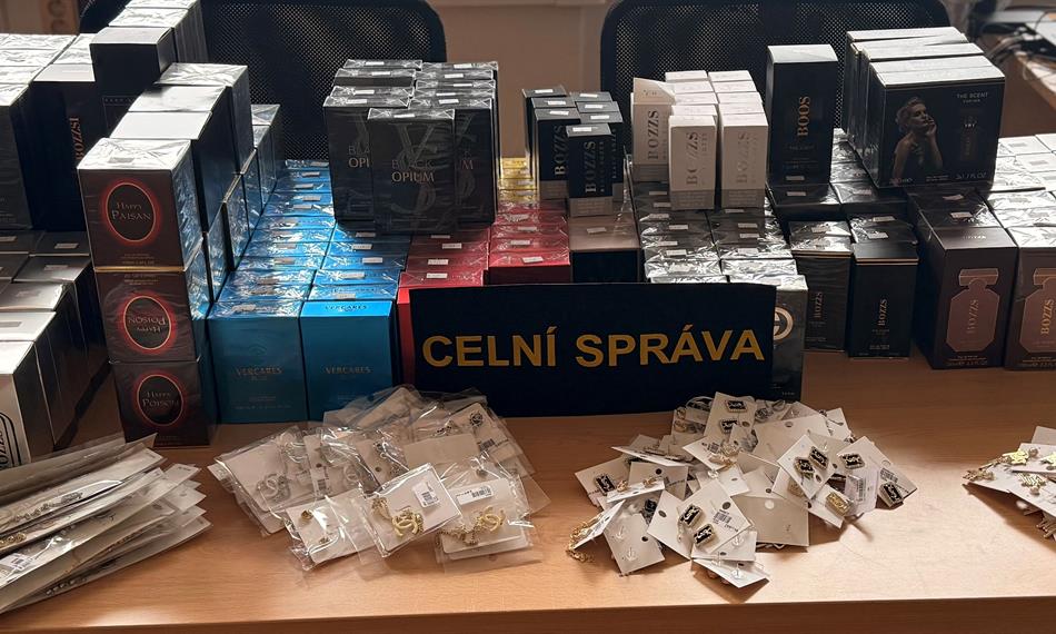 celkový pohled na zadržené zboží